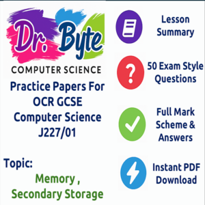 practice papers ocr memory secondary storage